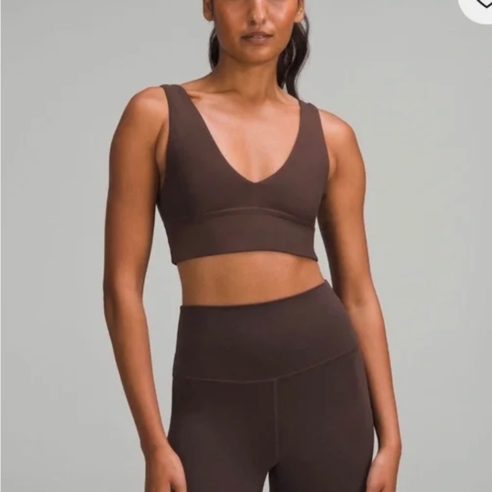 Lululemon Align V Neck Sports Bra - 4 - Espresso